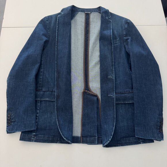 Philipp Plein Denim Blazer NWOT, Size 3XL runs small - Picture 7 of 17